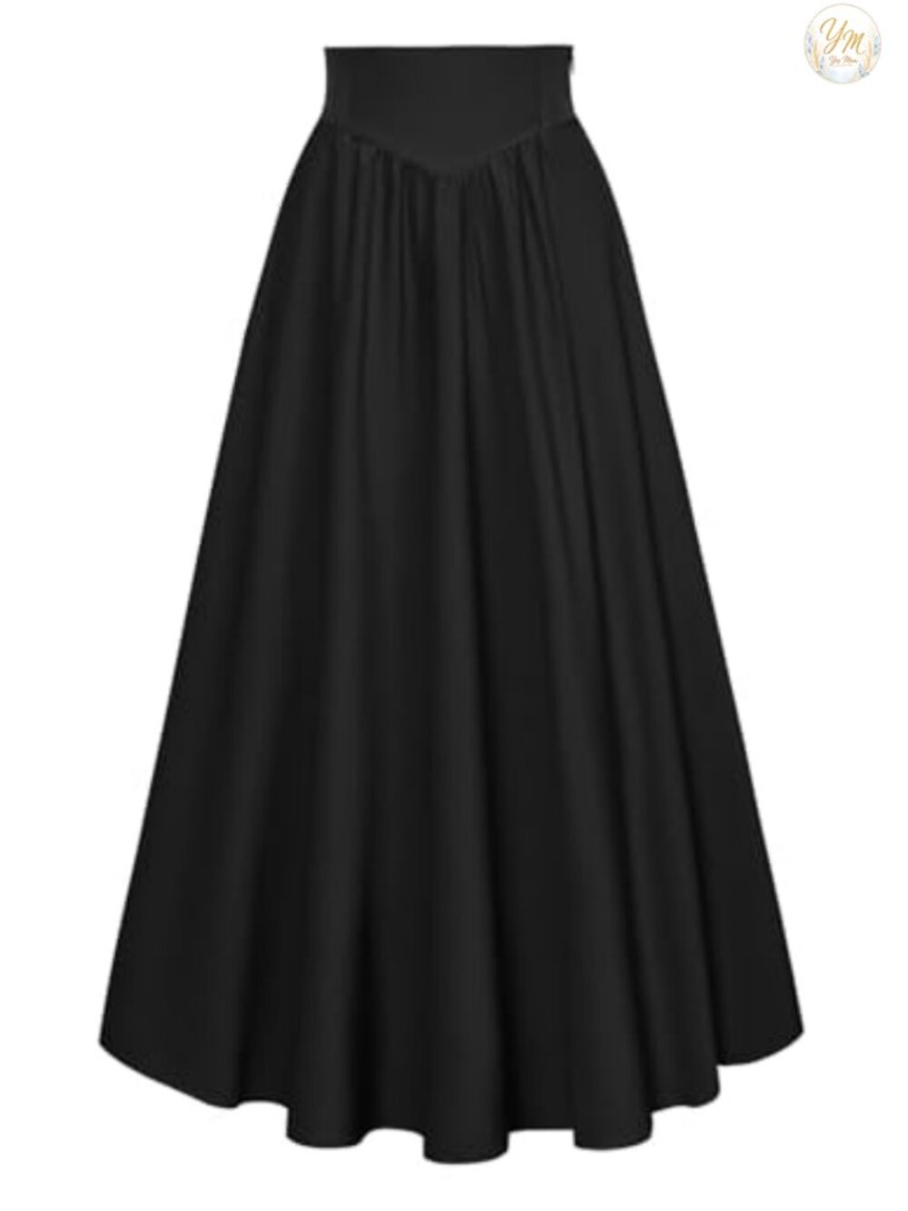 Renaissance Victorian Maxi Skirt Flowy A-Line High Waist Long Skirt